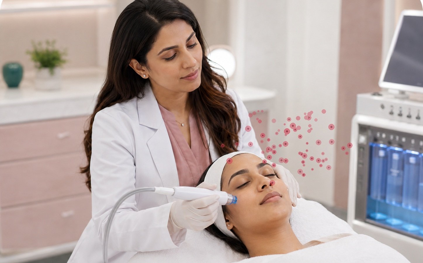 Face before skin treatment
